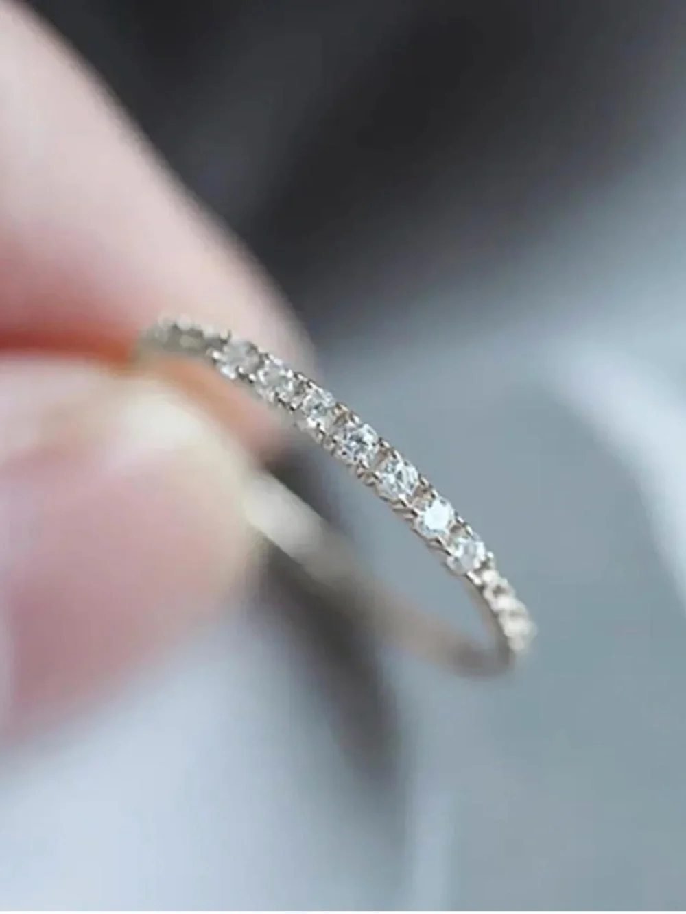 NWT~Silver & Cubic Zirconia Stackable Fashion Ring~ Size 8
